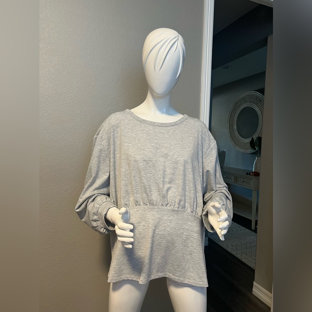 Lane Bryant Gray Long sleeve Top Size 26/28